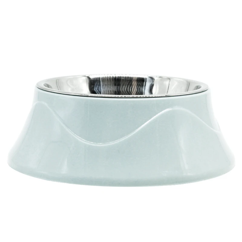 Миска-подставка для собак из нержавеющей стали нескользящая дорожная тарелка