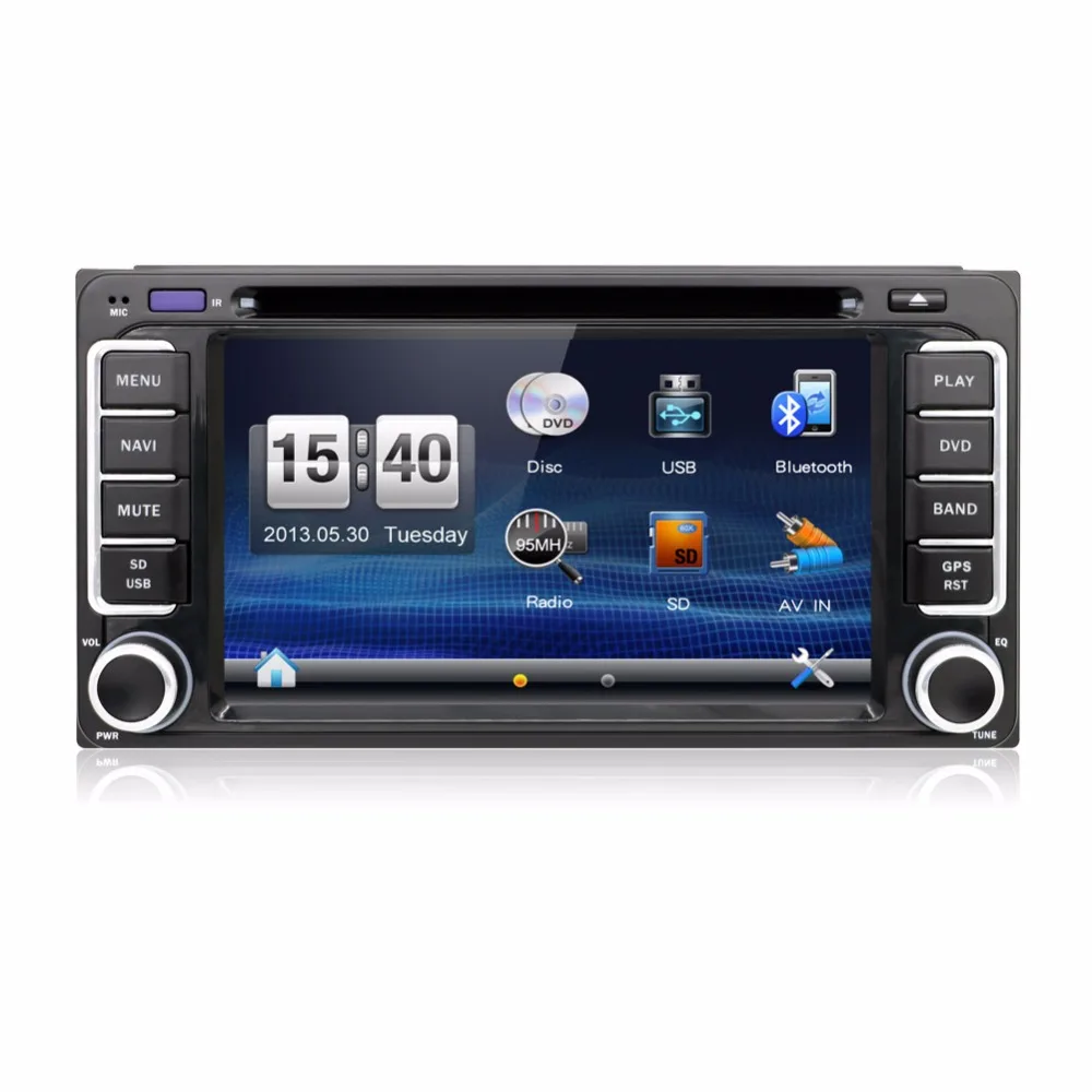

Универсальный автомобильный DVD-плеер 6,2 дюйма с GPS(opt) TV/BT, Радио стерео аудио для TOYOTA Corolla модель Camry Previa VIOS HILUX Prado Cruiser