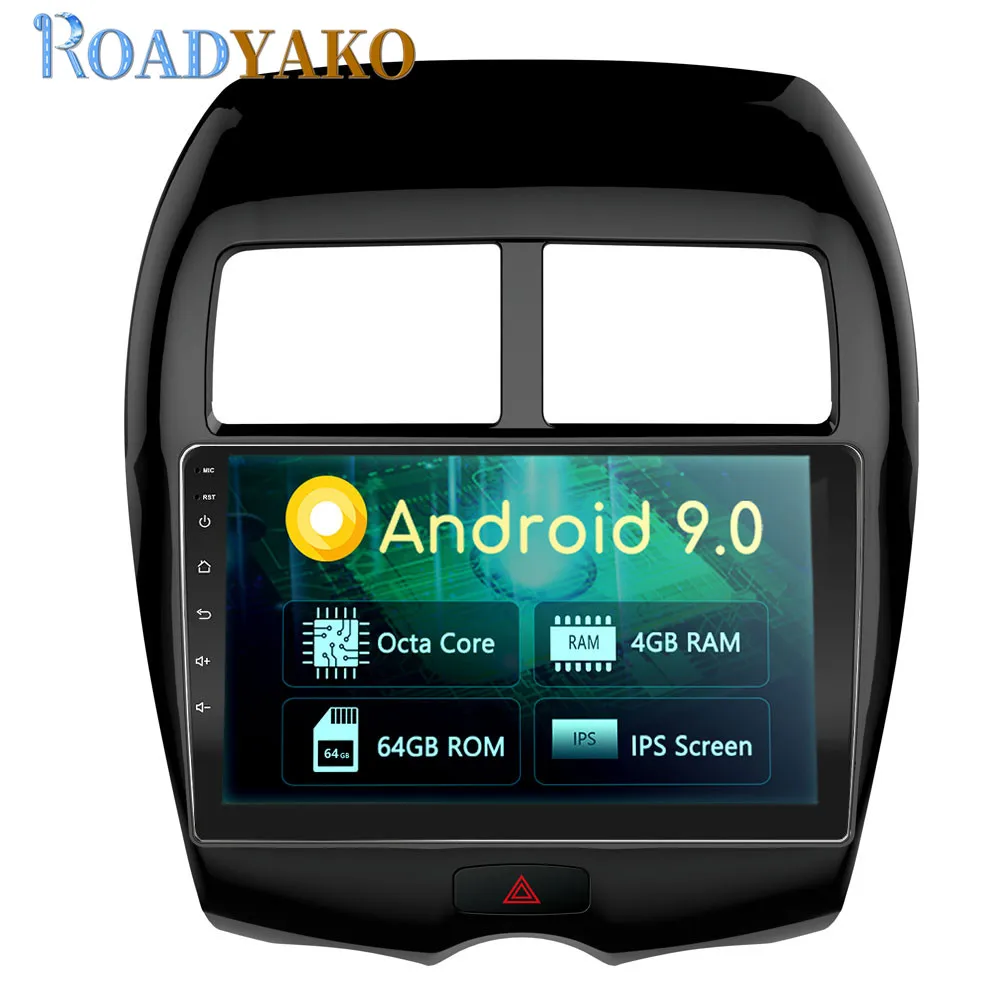 Автомобильная панель 10 1 дюйма Android для MITSUBISHI ASX 2013 2019 стерео автомобильное радио