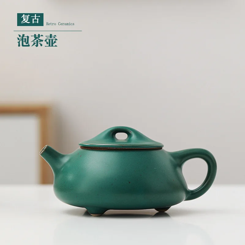 Дорожный керамический чайник винтажный китайский чай зеленый жасмин чайники