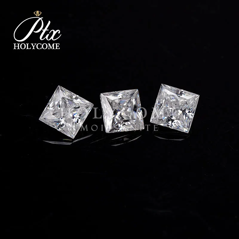 5.5X5.5mm 2020 Горячая продажа GRA оптовая D VVS1 Принцесса cut loose moissanite поставщик Алмазный