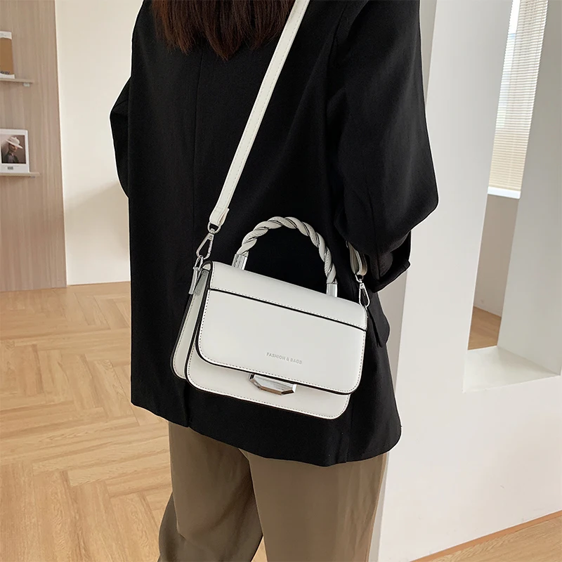 

Женская сумка белая модная роскошная женская сумка маленькая 2021 новые трендовые женские сумки через плечо высокое качество для повседневн...