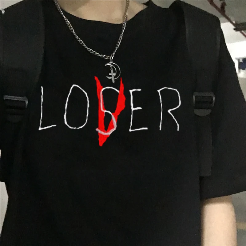 Loser новинка фильм это lossers Клубная футболка мужская с буквенным принтом Ulzzang