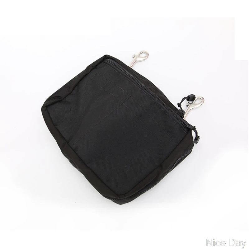 

Drifting Diving Gear Storage Bag Purse Side Mount Pocket Zipper Pouch with Hooks A10 20 Dropship
