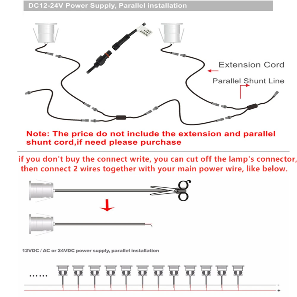 Встраиваемый светодиодный лестницы Светильник Водонепроницаемый IP67 круглый шаг