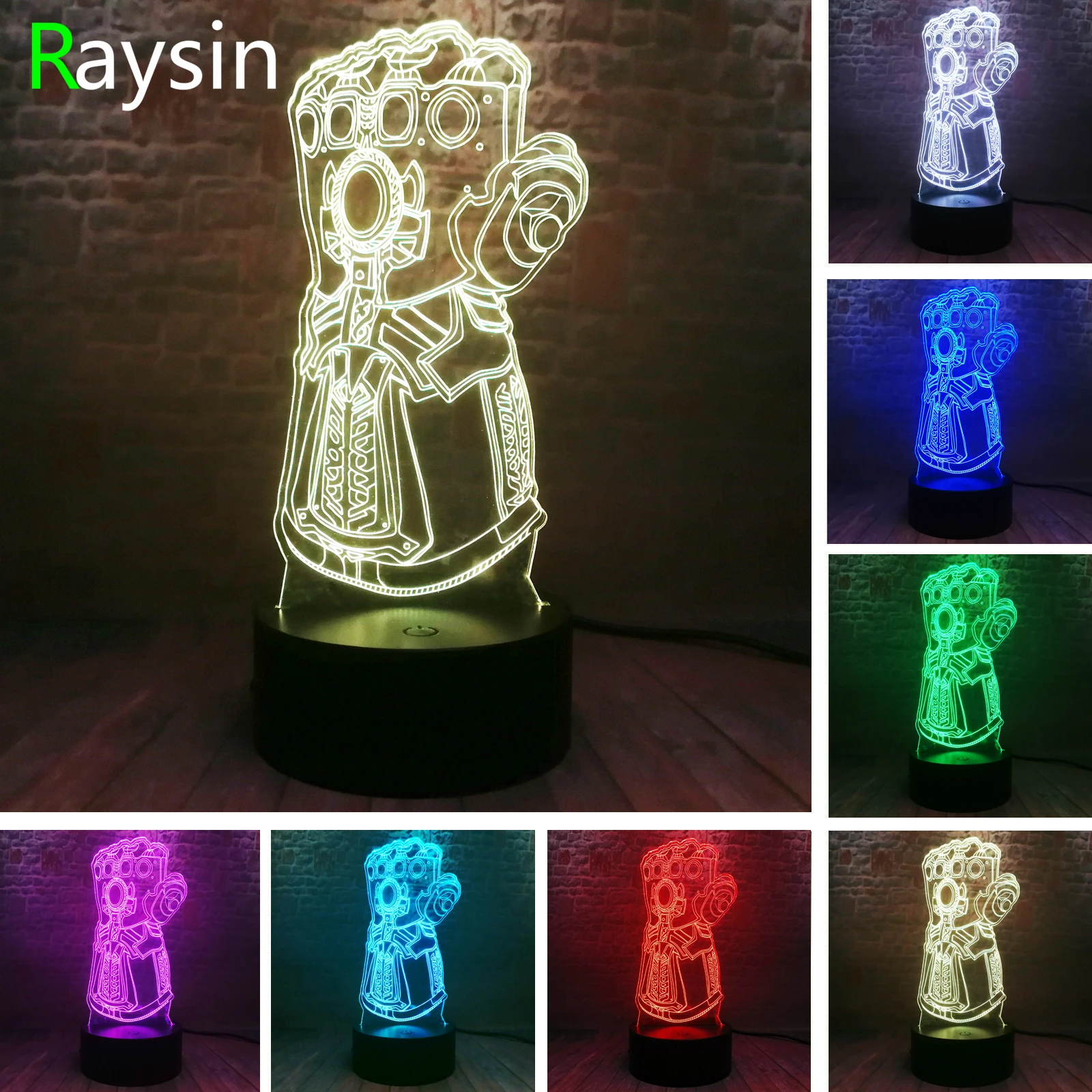 Marvel Legends серии Infinity Gauntlet перчатки Таноса Мстители Бесконечность война 7 цветов