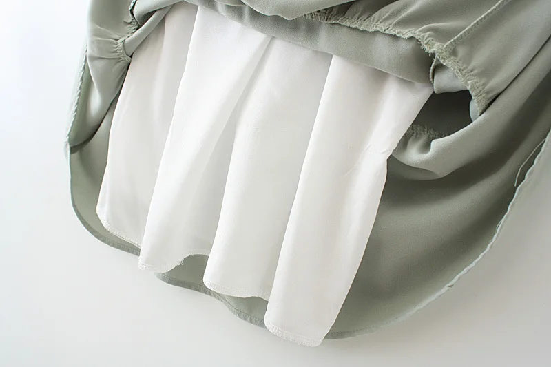 

Bow Chiffon Dress Vestidos Women Plus Size Peter Pan Collar Short Sleeve Summer Trumpet Dress KKFY4682