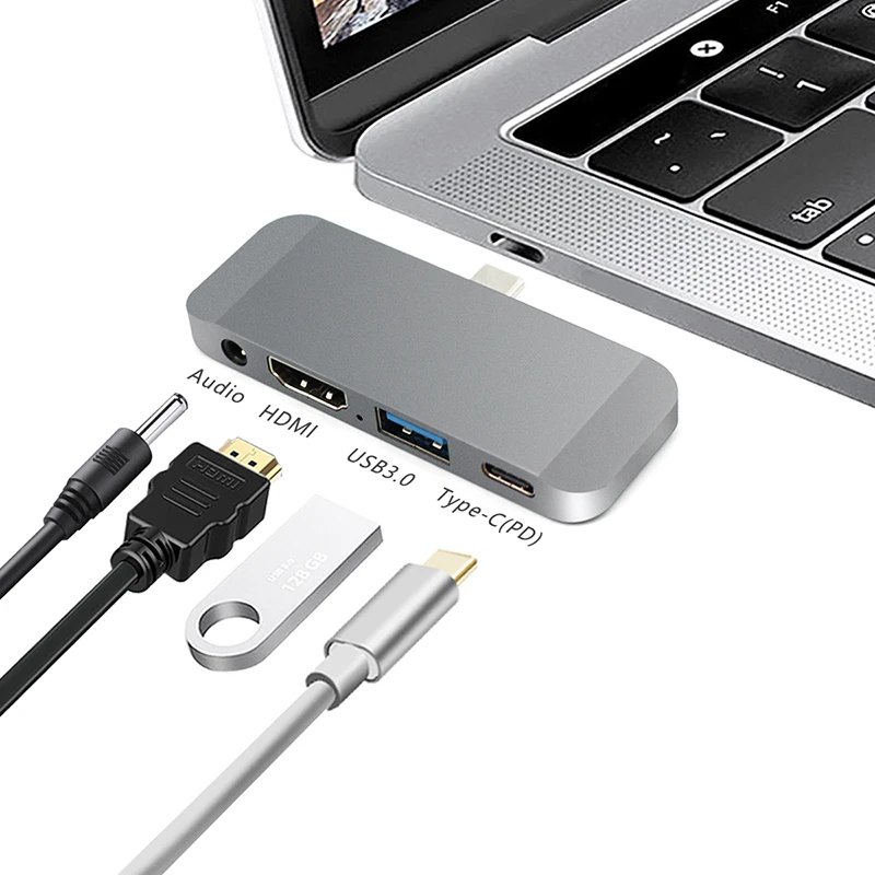 USB C к HDMI USB3.0 PD конвертер Тип концентратор 3 в 1 для HDTV ПК ноутбук MacBook samsung Galaxy S9/Note 9
