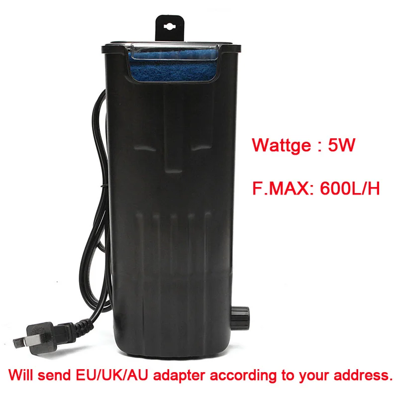 5W filter pump 3 Вт/5 Вт водопадный аквариум фильтр для черепахи насос аквариум низкий водяной Насос Подвесной циркуляционный кислородный насос Рыба черепаха рептилия - Цвет: 5W filter pump