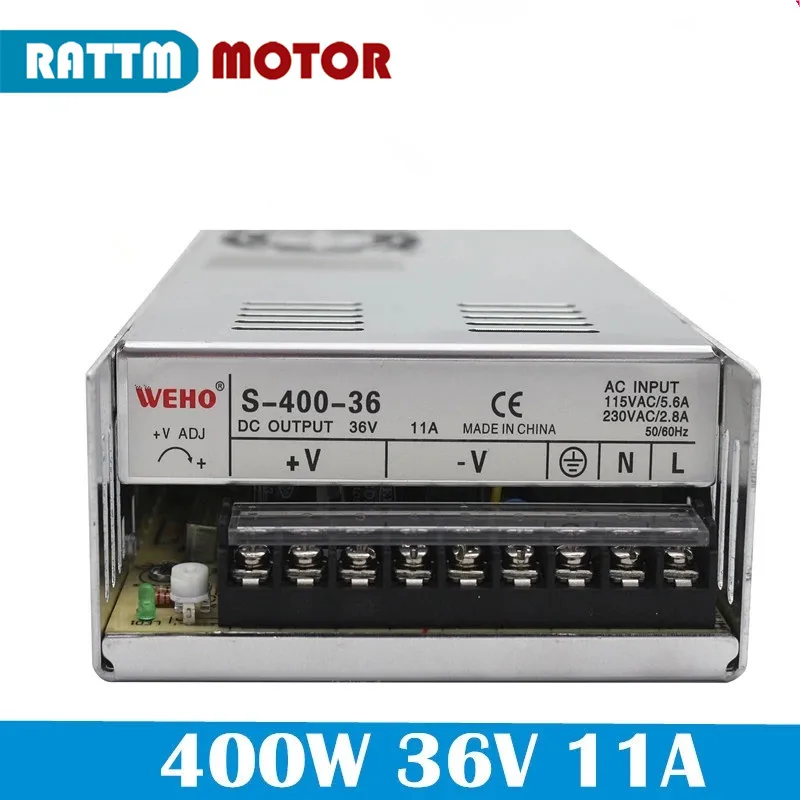 400 Вт 36 В DC переключатель питания CNC маршрутизатор с одним выходом питания