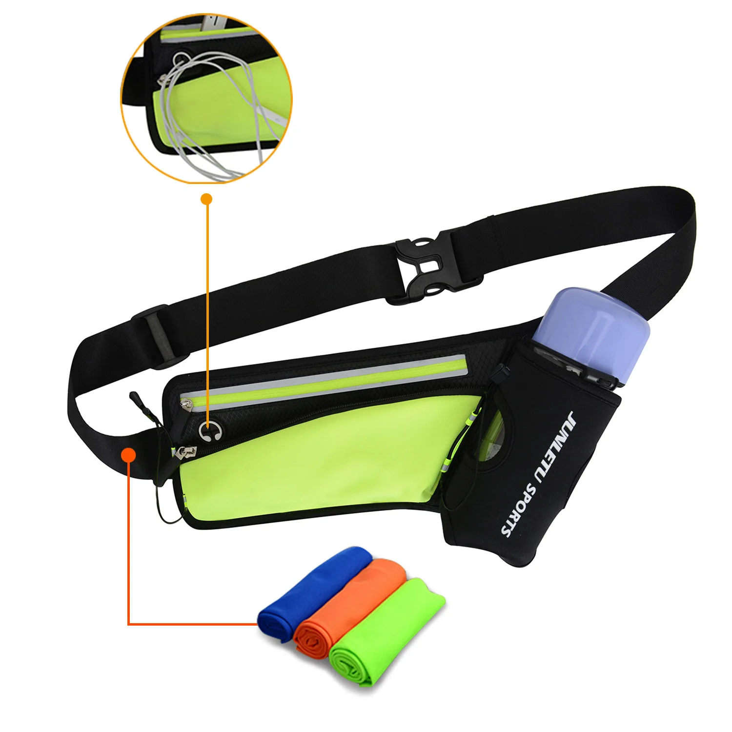 14 видов цветов водонепроницаемая сумка для бега с защитой от кражи держатель