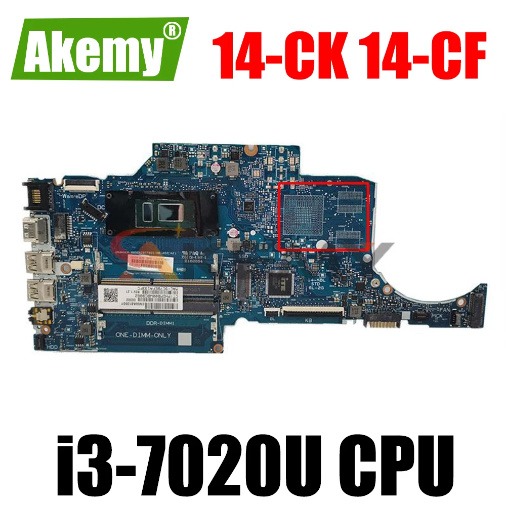 

For Hp 14-CK 14-CF 240 G7 Laptop Motherboard L23230-601 L23230-001 With i3-7020U DDR4 6050A2977601-MB 100% Tested Fast Ship