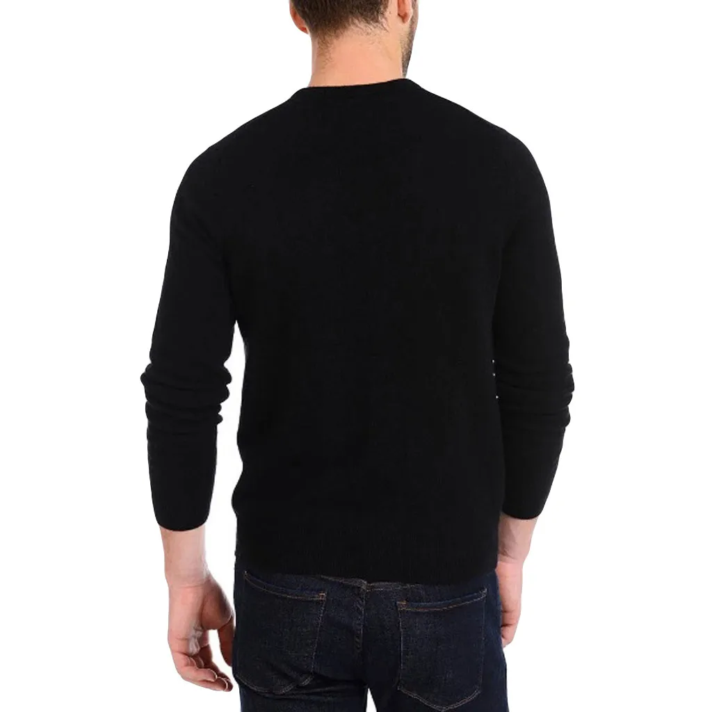 

Men's Autumn Winter Casual Pure Color O-Neck Long Sleeve Knitted Sweater Tops Amazon Ebay Fashion Men's Clothing Popular F