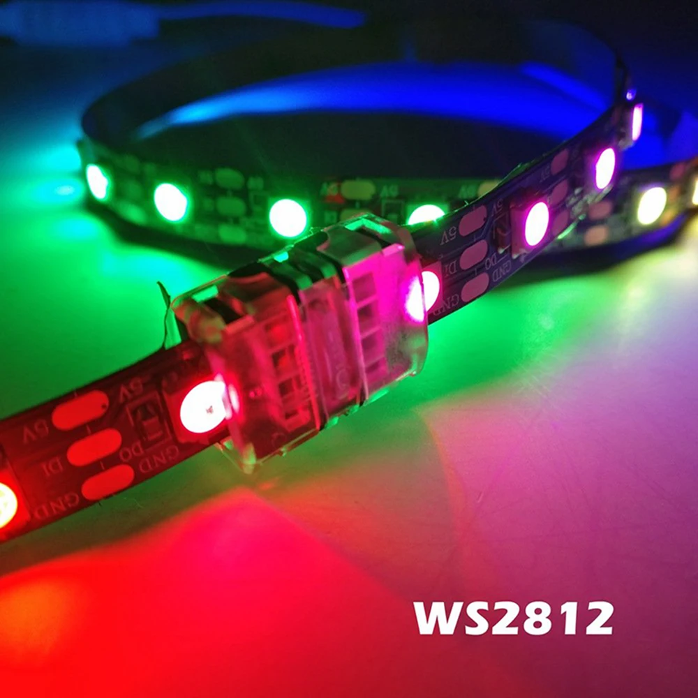 

5-24V 5pcs LED Connector 5pin 12mm PCB Non-Waterproof LED Strip to Strip Adapter For 5050 3528 RGBW/RGBWW LED Strip Lights