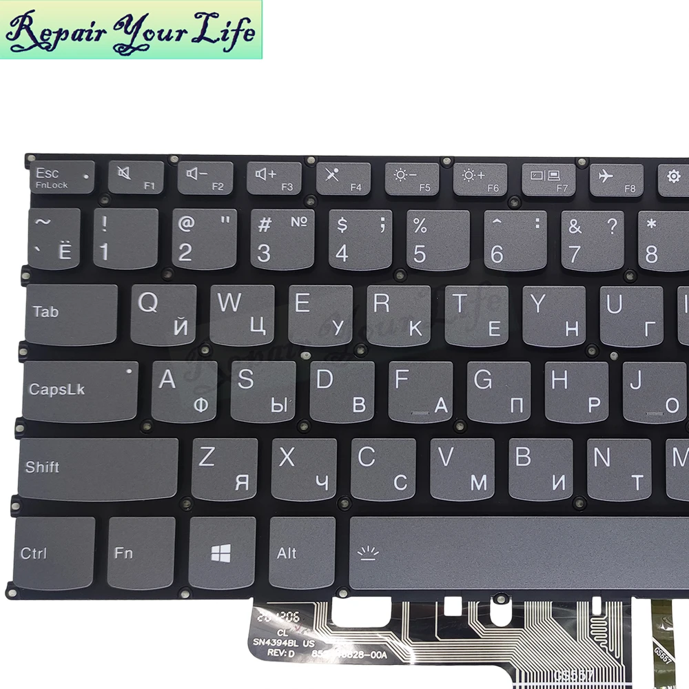 Ноутбук с итальянской русской клавиатурой клавиатуры подсветкой для Lenovo IdeaPad