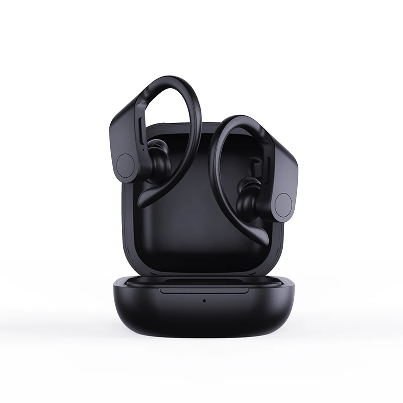 

DE8-2 TWS Wireless Headphone Bluetooth 5.0 Stereo Earphones IPX4 Ear Hooktype Earpiece With Charging Box Headset For iphone