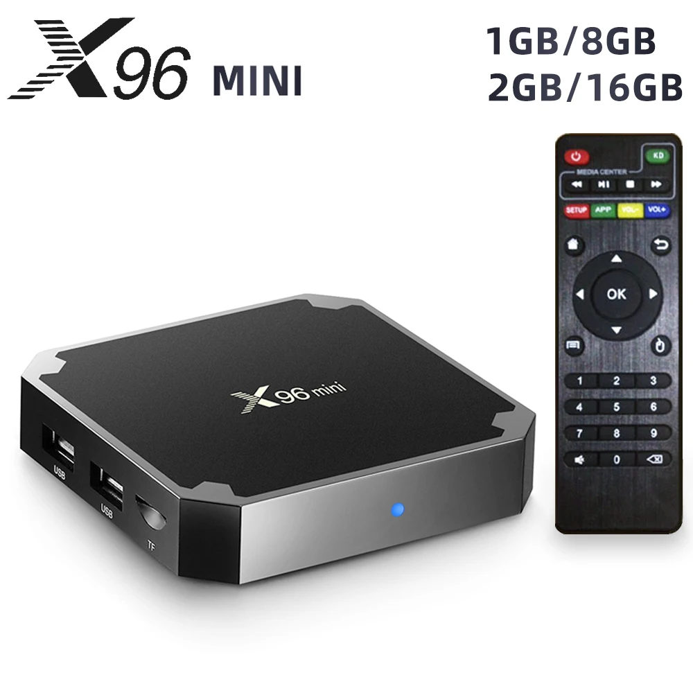 Оригинальная ТВ-приставка X96 mini Android 7 1. Smart TV Box 2 Гб 16 Гб. Четырехъядерный процессор