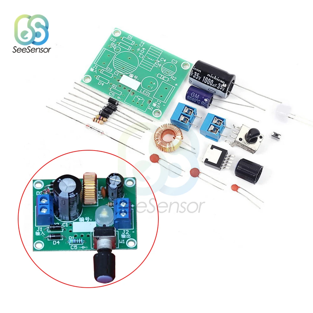 Стабилизаторы напряжения регулируемые LM2596 точные Понижающие стабилизаторы