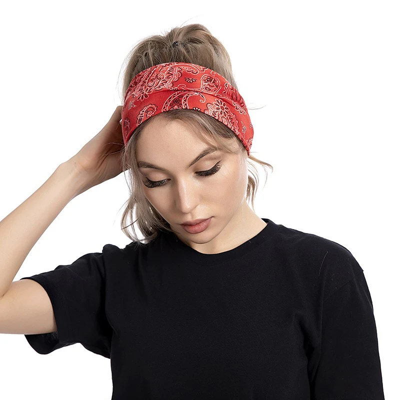 

Sports Yoga Headband For Women Elastic Sweat Yoga Cycling Running Headwrap Head Band Outdoor Fitness sports Hair Band