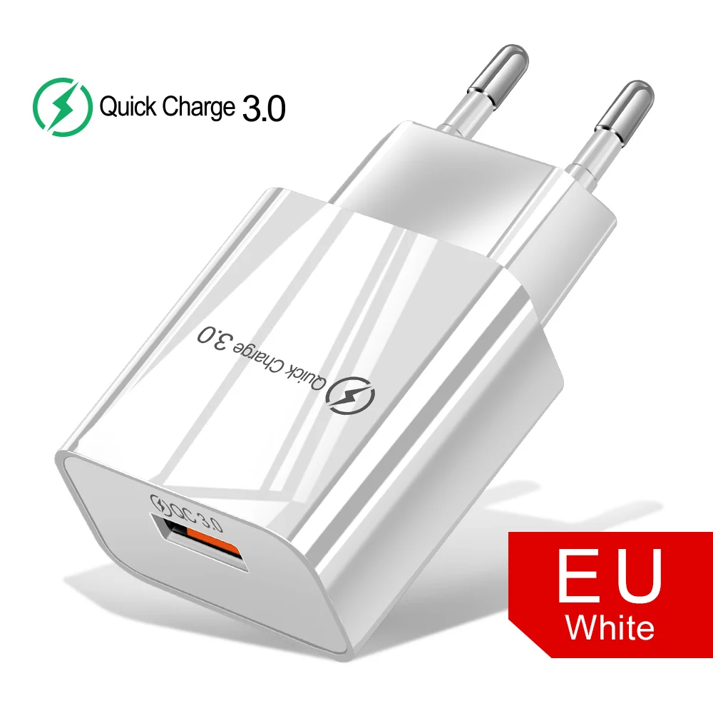 Олаф QC 3,0 USB зарядное устройство quick charge 3,0 для samsung S10 Xiaomi huawei мобильный телефон зарядное устройство адаптер для iphone X 7 8 Plus Xs Max