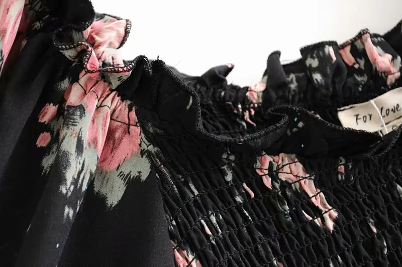 Boho loveshackfancy осеннее платье бежевое с коротким рукавом и оборками тонкое праздничное ins bloggers особый интерес мини-платье женское