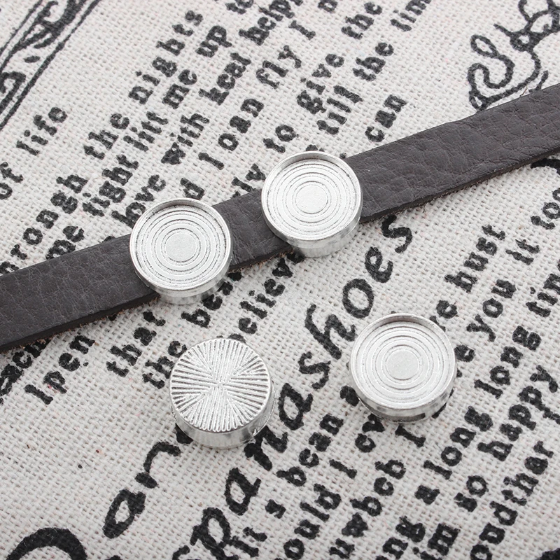 Тибетские Серебряные Круглые круглые ползунки для шнурков 8 мм 9 20 шт. 10 12