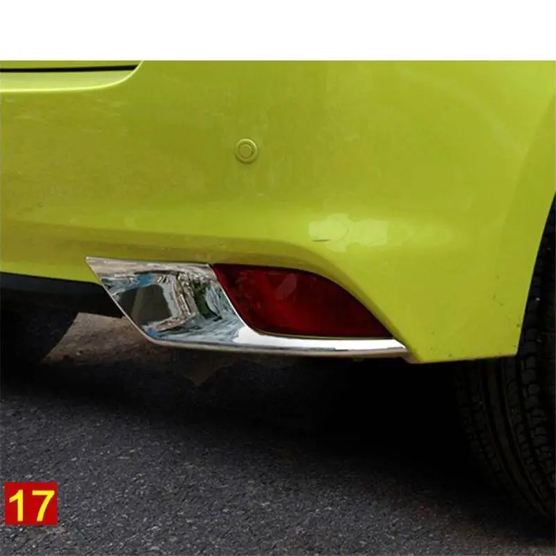 Автомобильные хромированные декоративные панели педаль заднего бампера Решетка