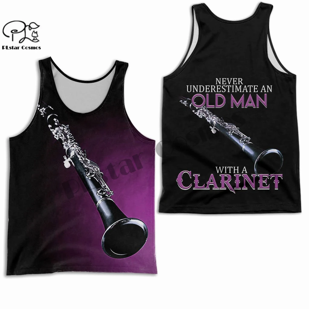 

PLstar Cosmos 3DPrint Summer Newest Music Instrument Jazz Art Casual Unique Harajuku Tank Top Vest Men/Women Unisex Sleeveless 1