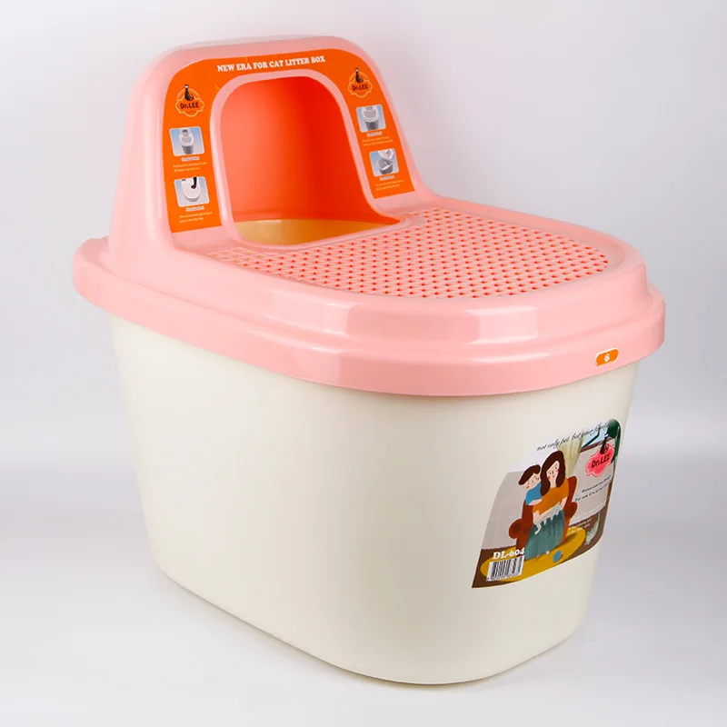 Large Closed Training Self Cleaning Cat Litter Box Pink Kitten Shovel Litiere Automatique Pet Accessories New MM60MSP | Дом и сад
