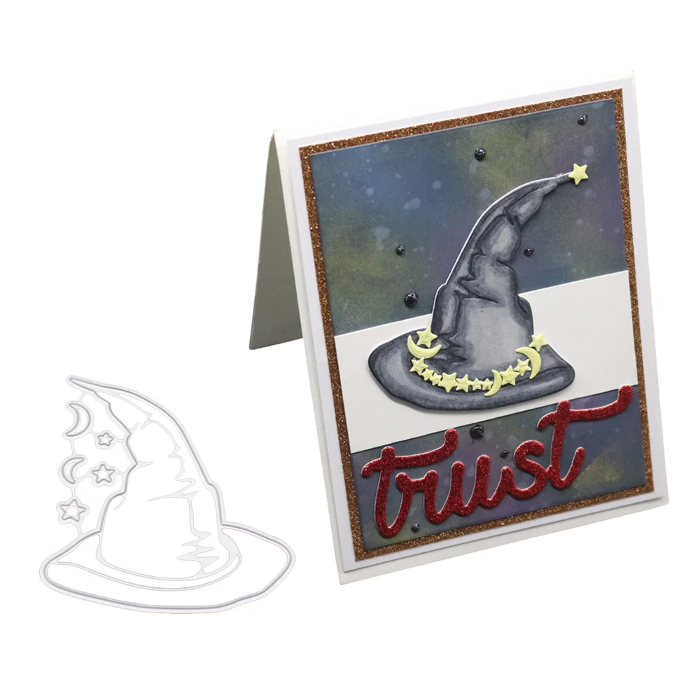 Новый Хэллоуин/Шляпа Волшебника/Забавный фон тиснение режущий пресс-форма