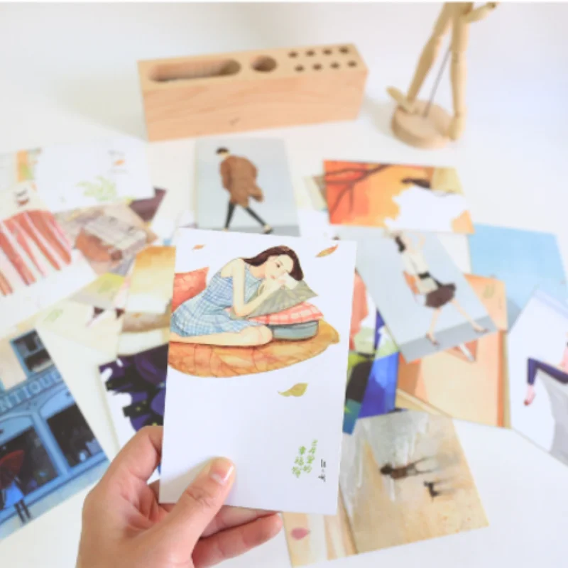 

30 Sheets/Set Cute Mini Paper Postcard/Greeting Card Buisness Card Gift Card Message Card