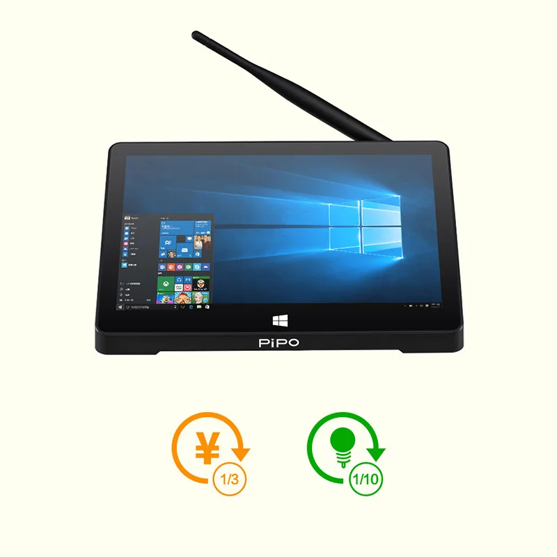 PiPo X8 Pro Win10 мини-приставка для телевизора коробка Z8350 4 ядра 1280x800 2 Гб оперативной памяти, 32 Гб встроенной памяти, Bluetooth 4,0 HD медиаплеер 7 дюймов ips Экран видео р