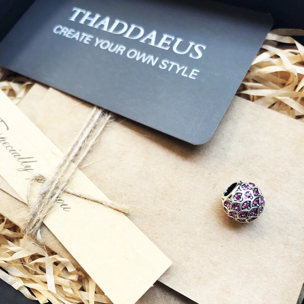 Бусины красная рыба серебро и стразы в виде бус подходящие браслет ожерелье из