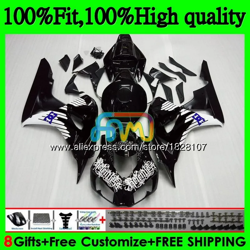 

OEM Injection For HONDA CBR 1000RR 1000CC CBR1000RR 06 07 111BS.0 CBR 1000 RR CBR1000 RR 2006 2007 100%Fit Fairing Glossy black