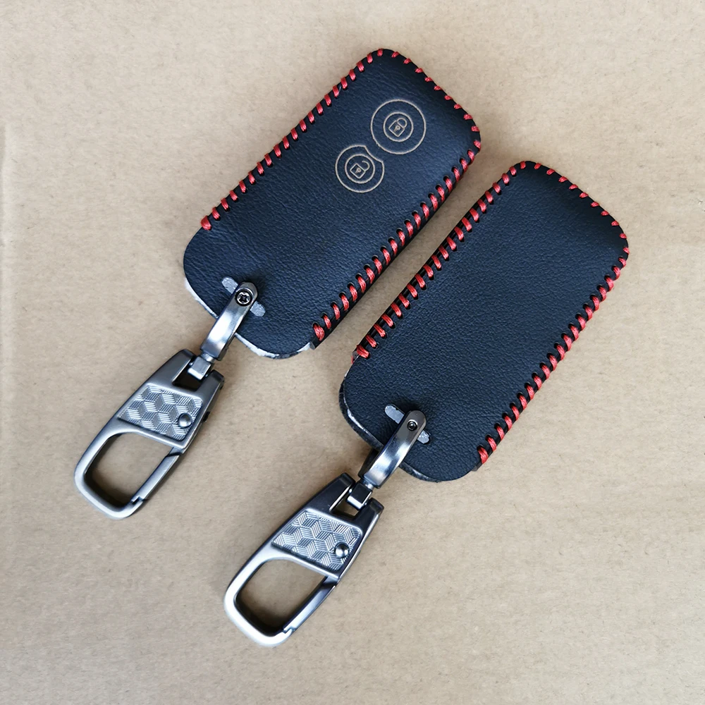 

Carrying Soft Leather Remote Car Key Fob Case Cover For Suzuki Grand Vitara SX4 Swift XL-7 2 Buttons Protect Shell