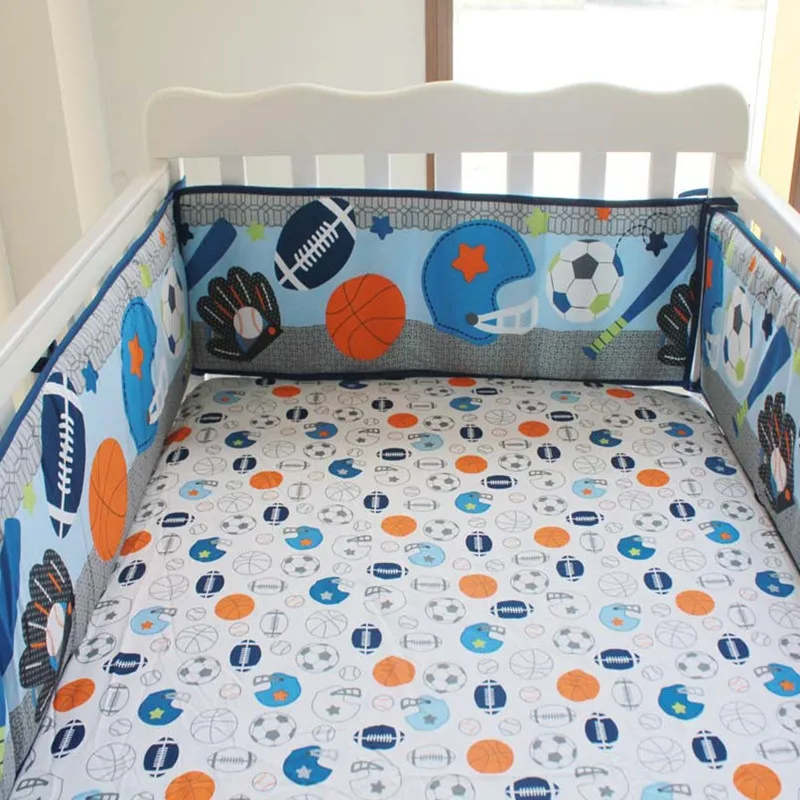 10 шт. 100% хлопок Детский Комплект постельного белья вышивка листьями футбол