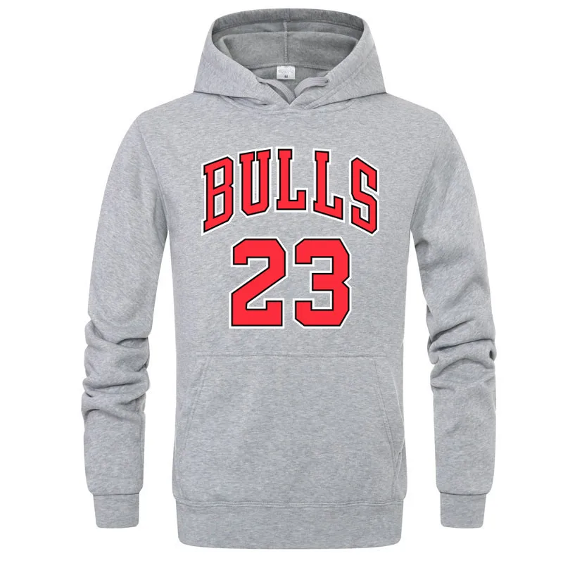 Новинка зимы Jordan23 мужская толстовка с капюшоном и быка 23 печатных в стиле хип хоп