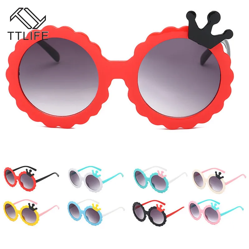 Милые детские солнцезащитные очки в форме короны TTLIFE Поляризационные с