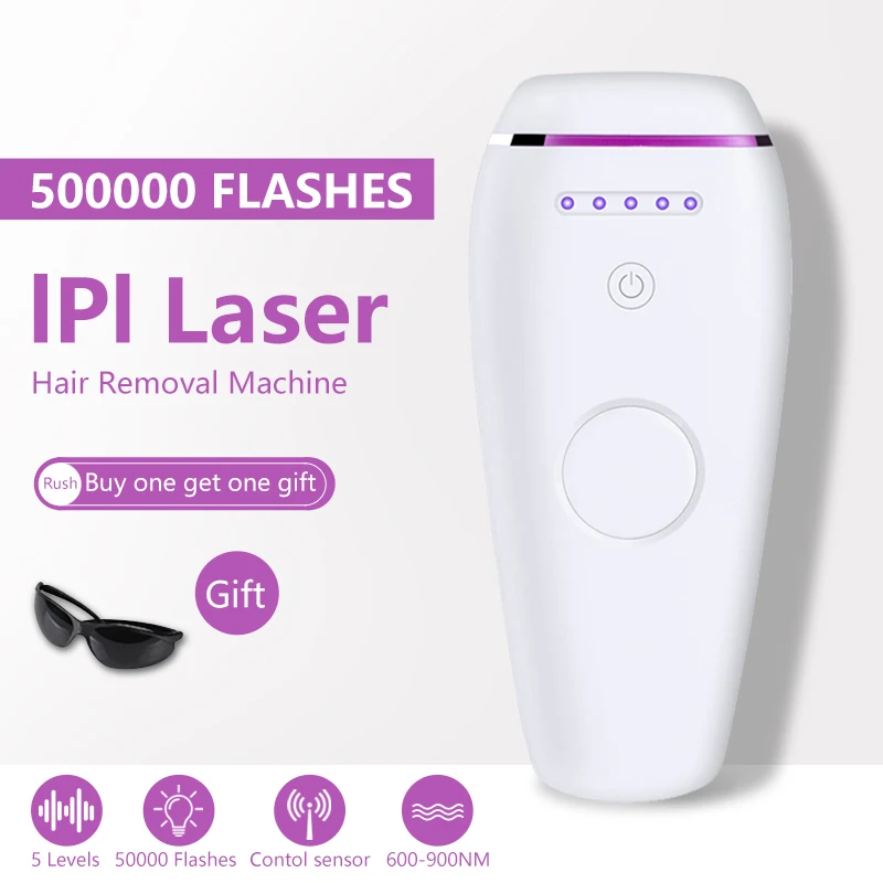 500000 лазерный эпилятор IPL с вспышками перманентное удаление волос триммер для