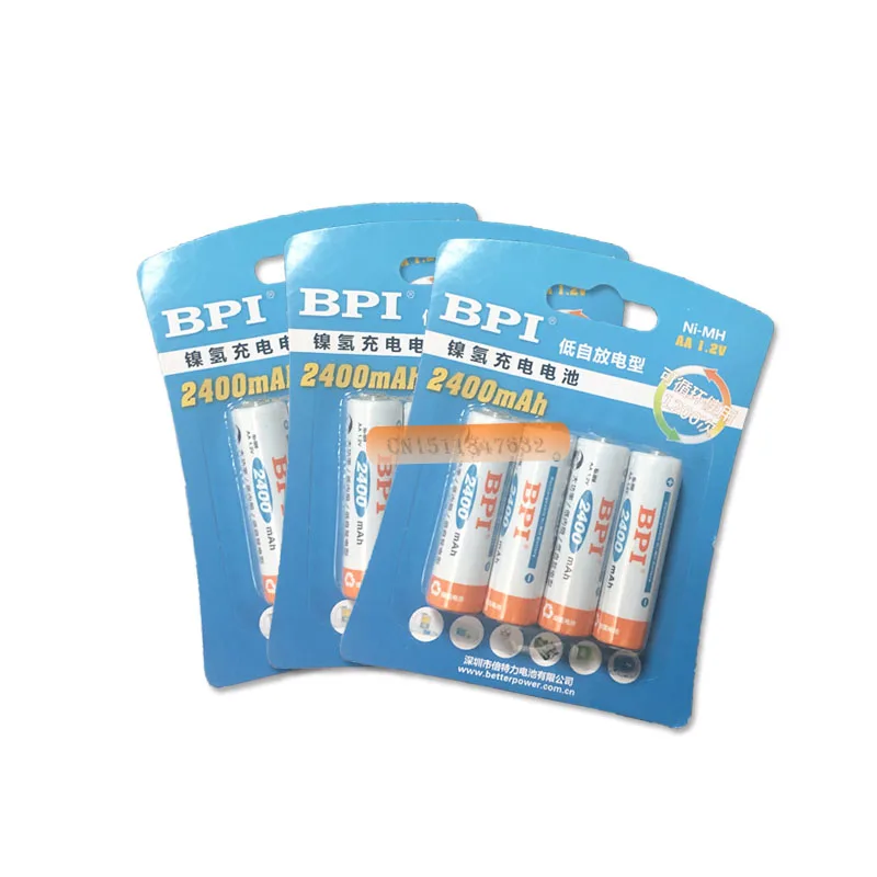20 шт.! Аккумуляторная батарея BPI 1 2 В 2400 мА/ч AA NiMh LSD с зарядным током 0 24 А для