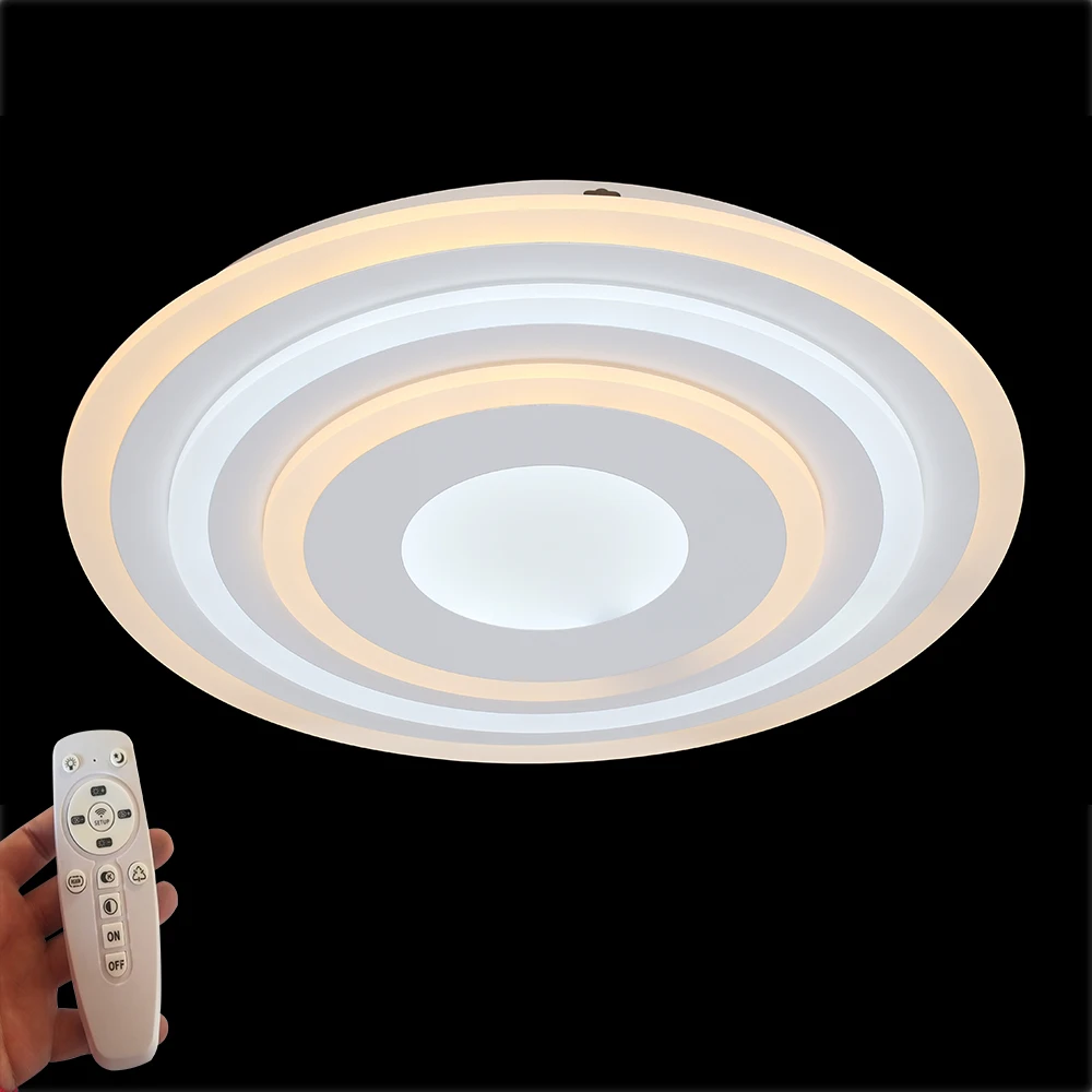 Потолочные светильники современные акриловые для гостиной с дистанционным