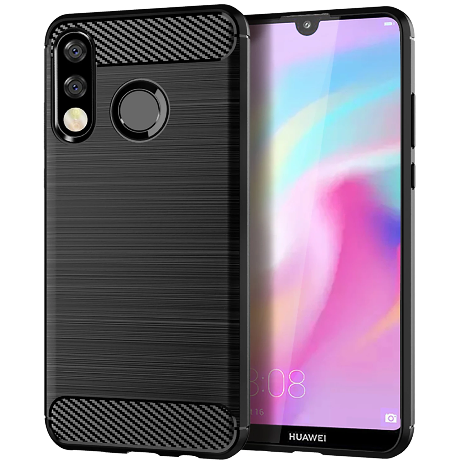 Матовый текстурный чехол для Huawei P40 Lite E P30 P20 Pro P10 Plus Mate 20 10 30 2019 P30Lite P40Lite из