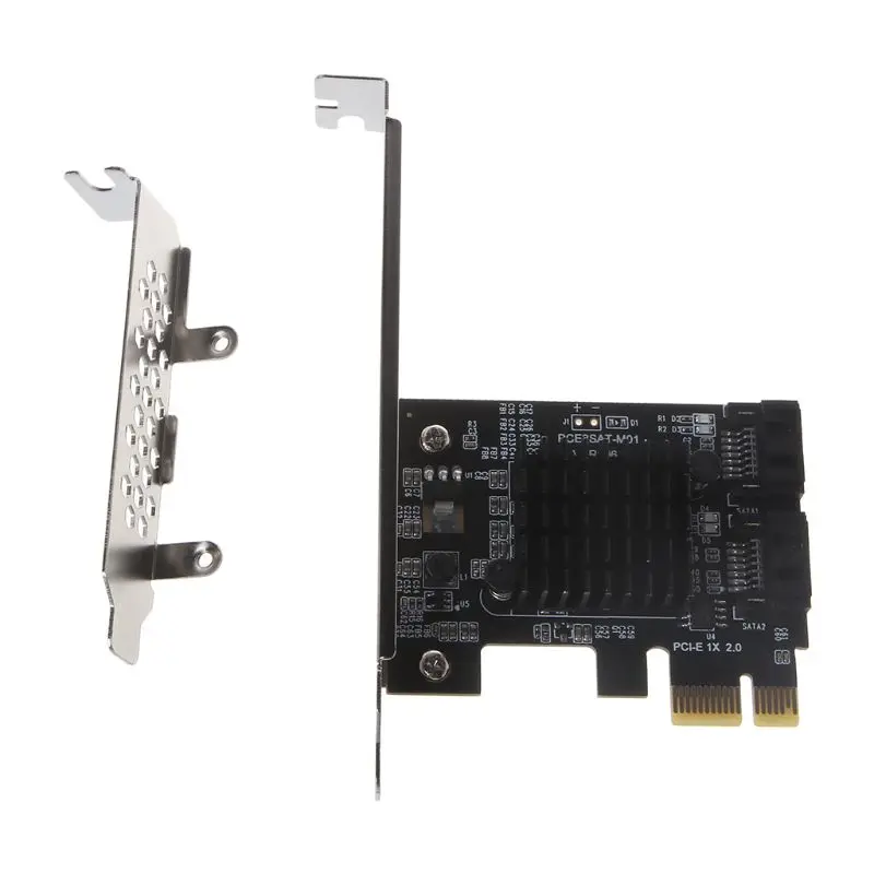 

PCI-E SATA 1X 4X 8X 16X Cards PCI Express to SATA3.0 2-Port Expansion Adapter N0HC