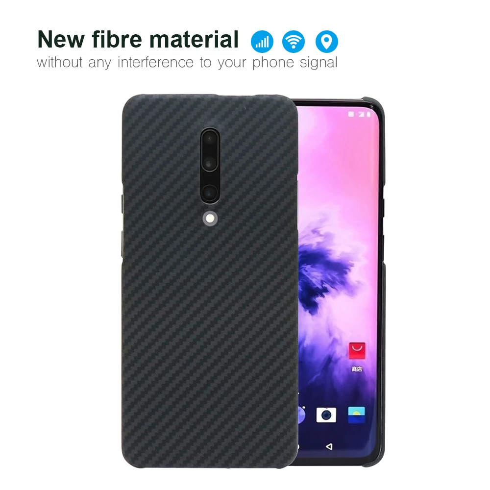 Для Oneplus 7 7Pro Чехлы ультра тонкий арамидный волоконный чехол глянцевый матовый углерод волоконный узор для Oneplus 1+ 7 7 Pro Чехол