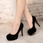 Пикантные женские туфли-лодочки на платформе и высоком каблуке с круглым носком; Удобная обувь на тонком каблуке; Простые Вечерние туфли; Цвет красный, черный, 44; Элегантные туфли