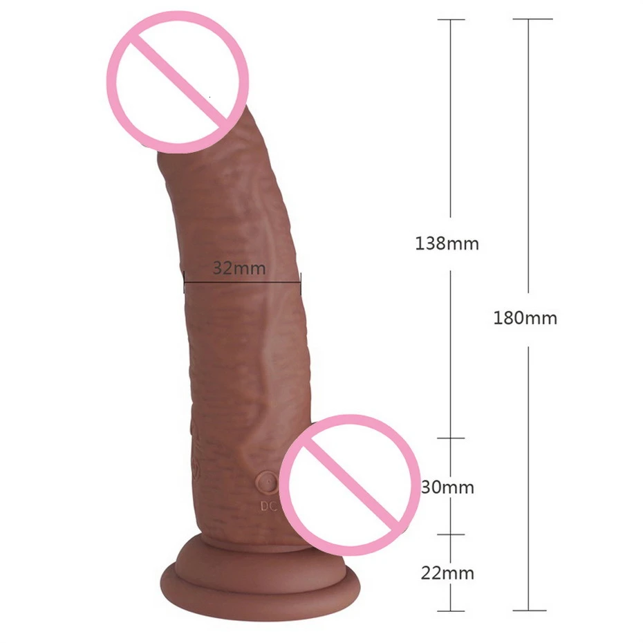 5.5 Inches USB Rechargeable Vibrating Dildos 10 Mode Waterproof Realistic Penis with Strong Suction Cup adult Sex Toys for Woman | Красота и