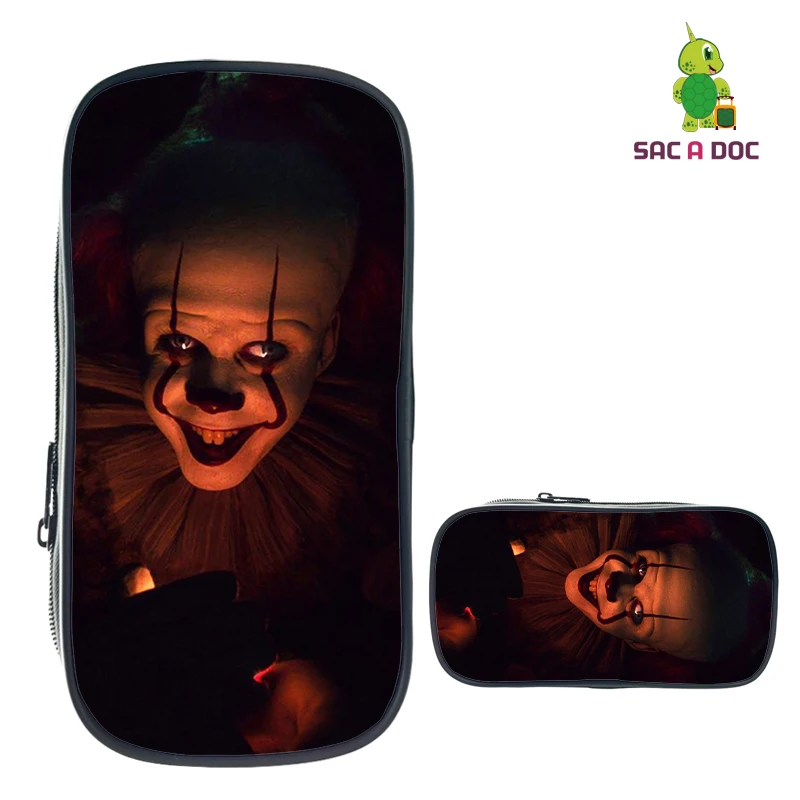 Чехол карандаш IT Horror Movie Clown для мальчиков и девочек косметичка хранения