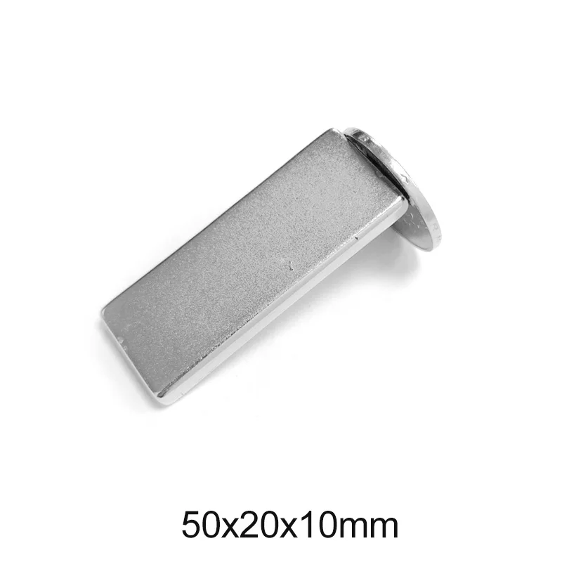 

1/2/5 шт 50x20x10 N35 Супер Сильные неодимовые магниты постоянный магнитный блок 50x20x10 мм мощный магнитный 50*20*10