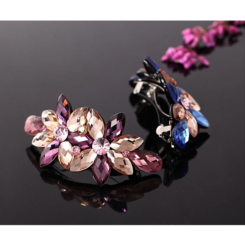 

Bling Flowers Vintage Crystal Tiara For Women Wedding Crystal Headbands Crystal Crown For Girls