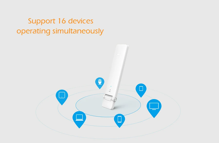 Xiaomi Wi-Fi ретранслятор 2 усилитель-удлинитель 2 Универсальный Repitidor Wi-Fi адаптер 300 Мбит/с 802.11n Беспроводной усилитель сигнала WiFi сигнала